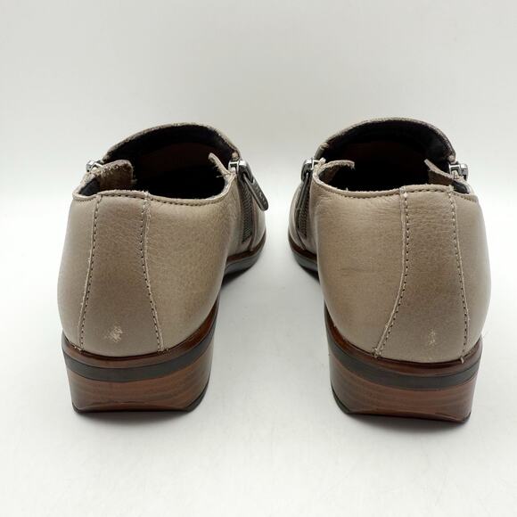 Naot Womens Autan Shoes EU 35 US 4M Gray Leather Flats Slip On Loafers - Picture 9 of 12